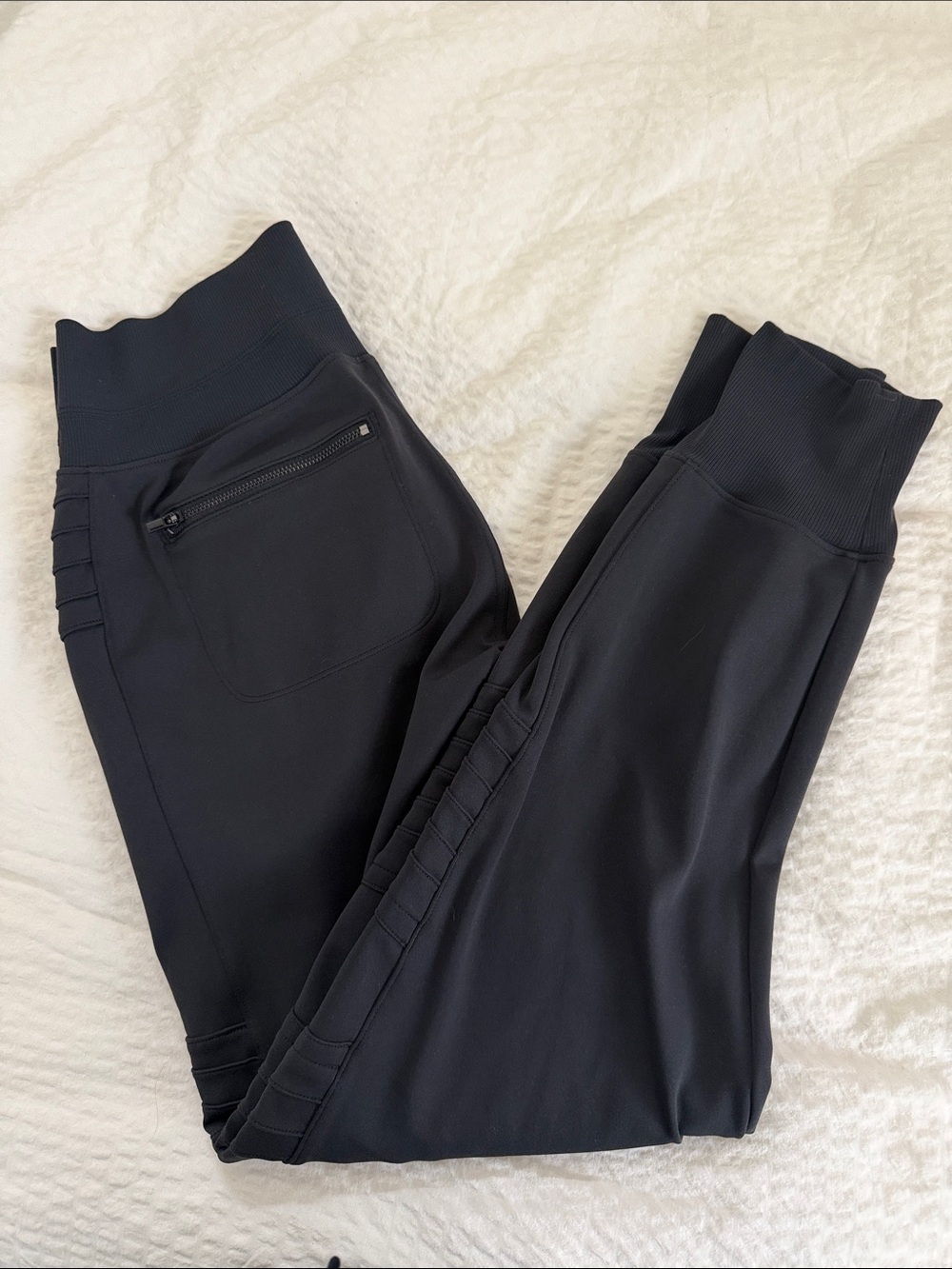 Athleta Black High-Rise Venice Moto Joggers - Picture 7 of 11